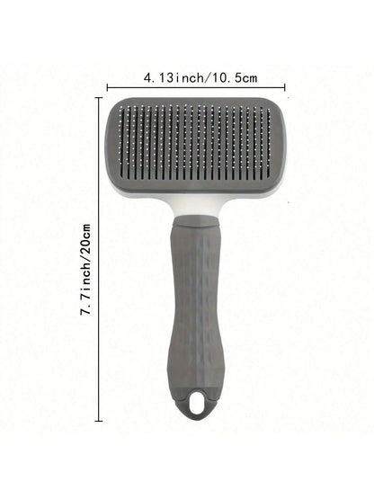 Pet Slicker Brush – Self-Cleaning Detangling Brush for Dogs & Cats