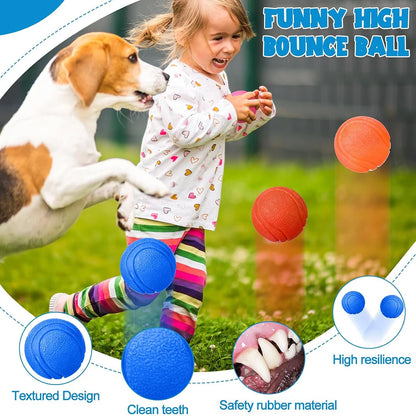 Rubber Dog Ball Bite-Resistant Fetch & Training Toy