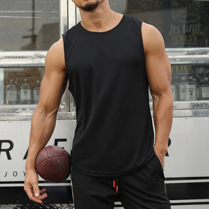Men's Gym Tank Top – Quick-Dry Mesh Bodybuilding Singlet