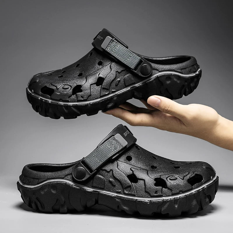 Men's Sport Clogs Sandals – Non-Slip Breathable Beach Shoes