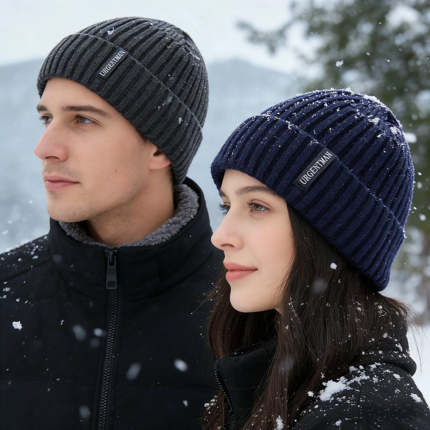 Winter Beanie Hat – Fur Lined Thick Knit for Men & Women