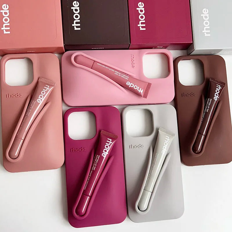 Autumn Ribbon Toast Raspberry Espresso Vanilla Lip Gloss Case Iphone 17 16e 16 12 13 14 15 11 Pro