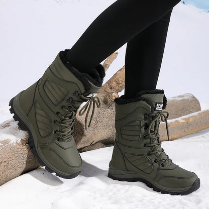 Women's Snow Boots – Waterproof High-Top Winter Ankle Boots