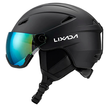 Ski Helmet with Integrated Visor Goggles – Unisex Snowboard Helmet