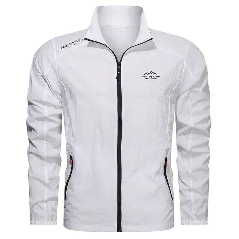 UPF 50+ Men's UV Protection Windbreaker Jacket