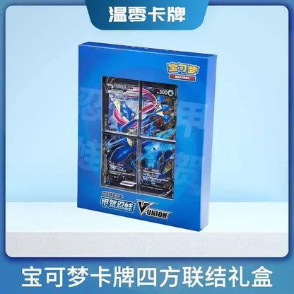 Stock Genuine 100 Original Pokemon Ptcg Card Quartet Coupling V-Union Gift Boxes Pikachu Big Gather