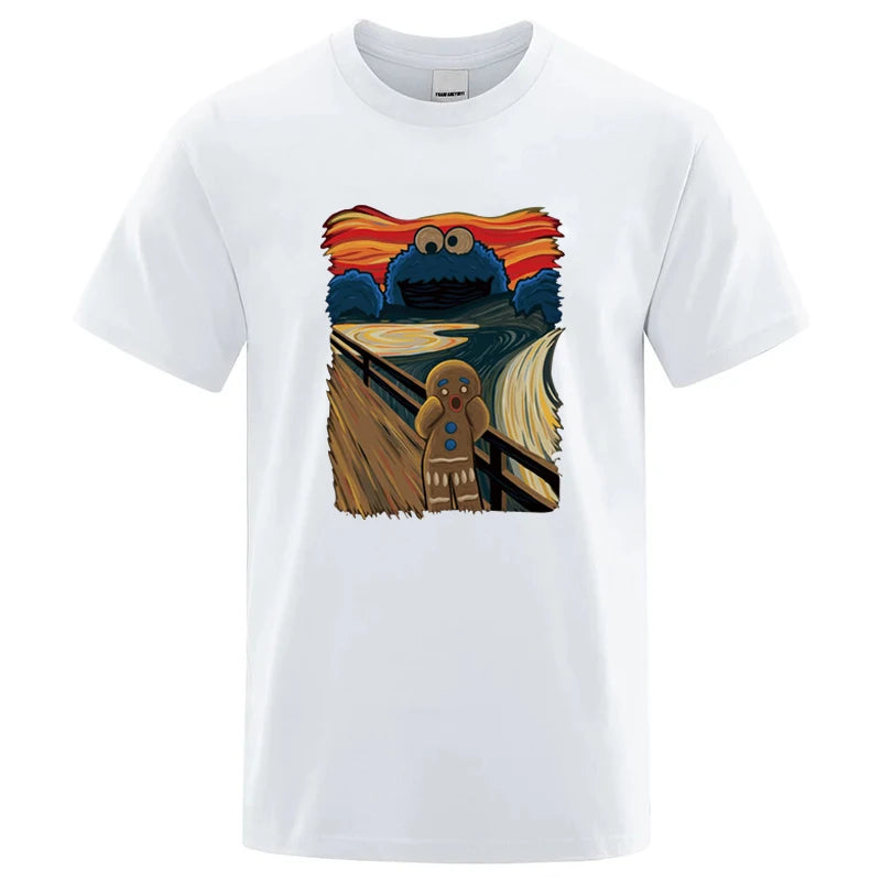 Casual Graphic T Shirt Cotton Blend Loose Fit Tee