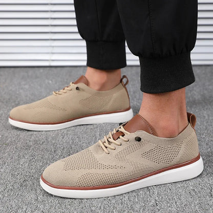 Men's Lightweight Knitted Shoes – Comfortable Everyday Walking Sneakers