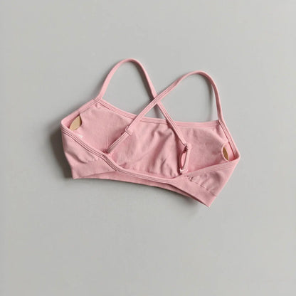 Seamless Racerback Sports Bra – Breathable Yoga & Gym Top for Women