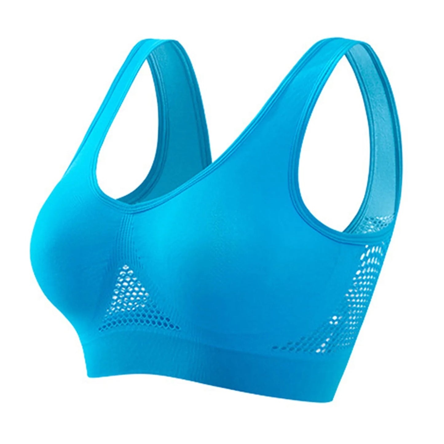 Seamless Sports Bra – High Support, Shockproof, Breathable Mesh