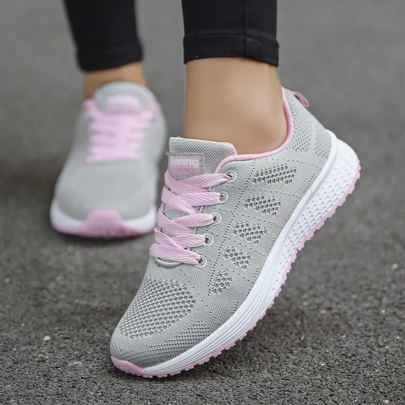 Women's Breathable Mesh Sneakers – Lightweight Walking Shoes