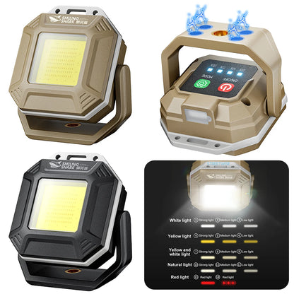 Cob Led Inspection Lamp Waterproof Flashlight Magnetic Base Emergency Light Rechargeable Car Repair