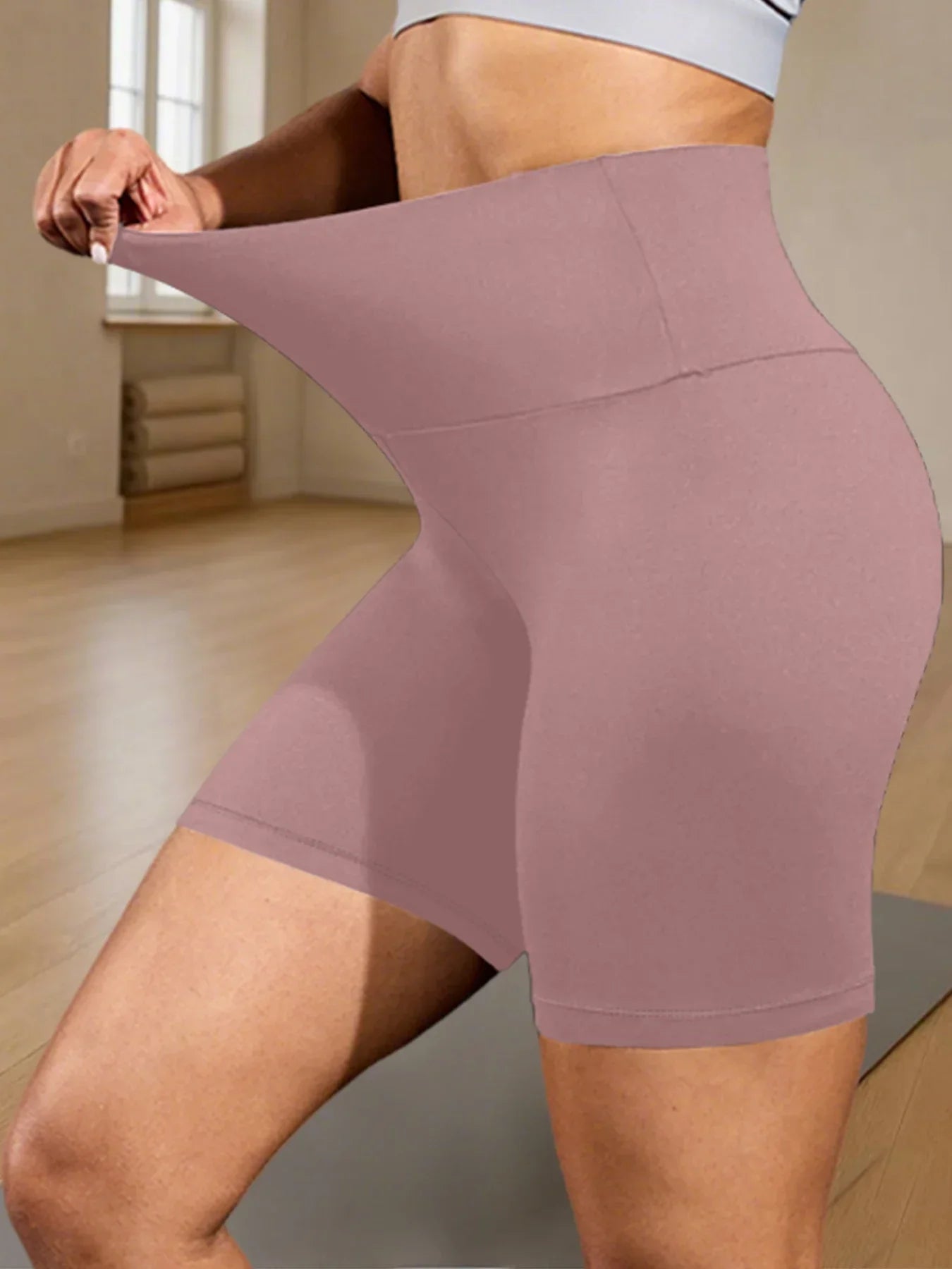 Women's High-Waist Biker Shorts – Tummy Control, No See-Through
