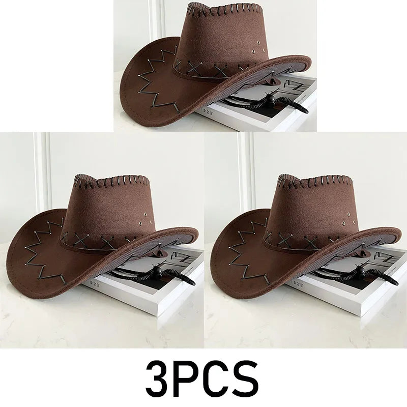 Western Cowboy Hat – Unisex Cowgirl Hat for Women & Men