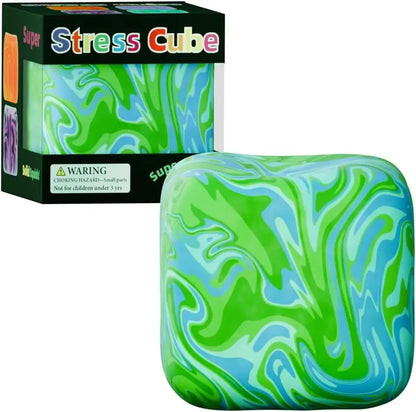 Stress Relief Squeeze Cube – Gel-Filled Slow Rebound Sensory Toy