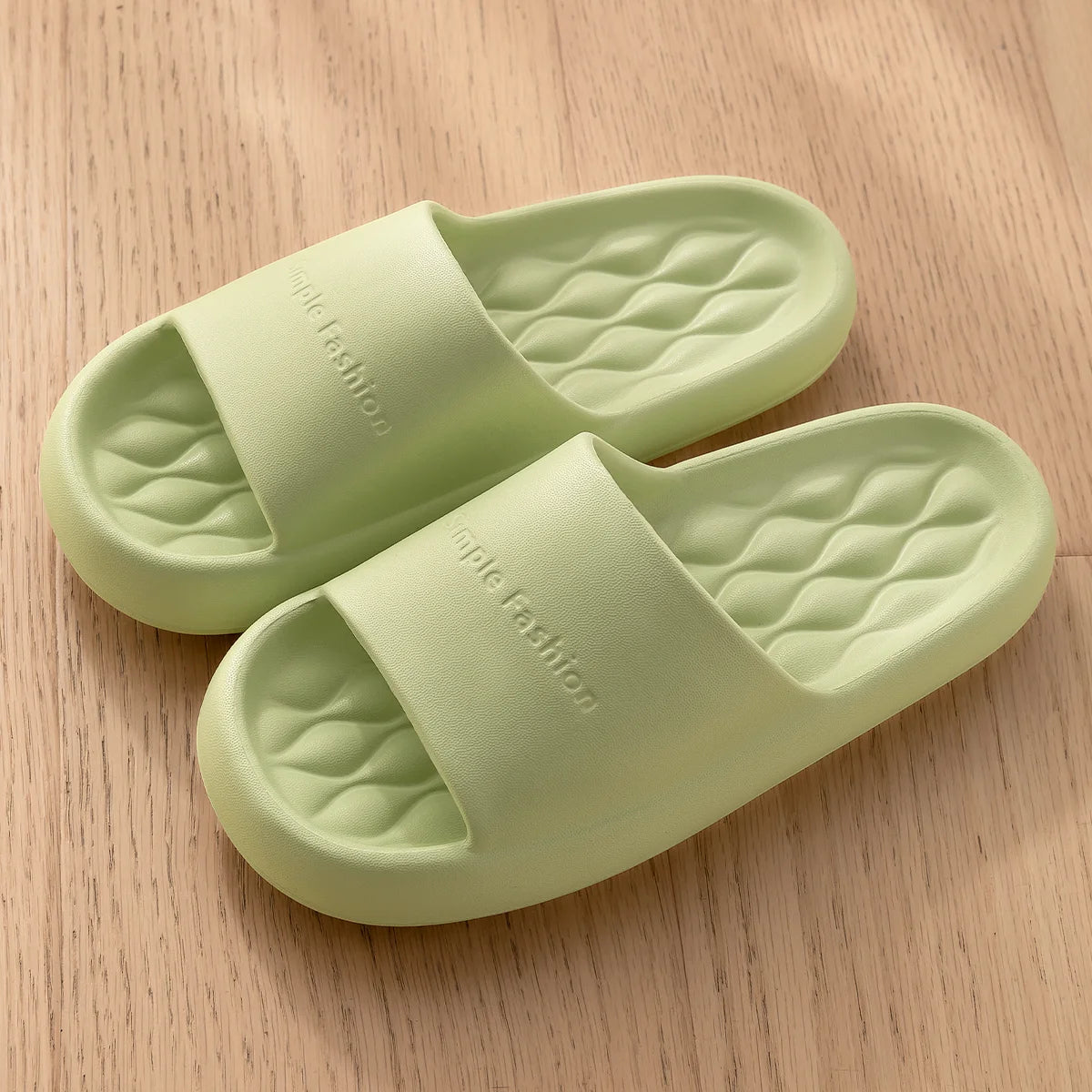 Men Trend Summer Slippers Soft Non-Slip Sole Cloud Sandals Home Beach Indoor Outdoor - Soft