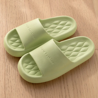 Men Trend Summer Slippers Soft Non-Slip Sole Cloud Sandals Home Beach Indoor Outdoor - Soft