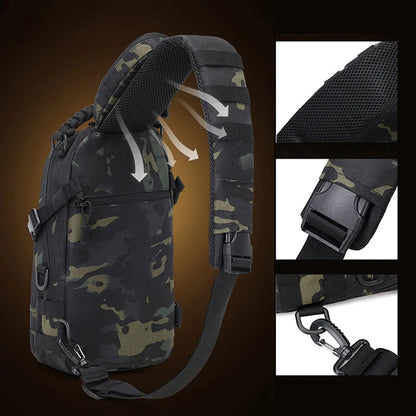 Tactical Chest Bag Men – Outdoor Sling Shoulder Pack for Hiking & Camping