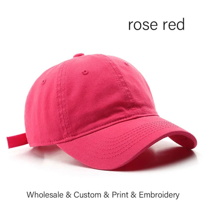 Custom Baseball Cap Wholesale Embroidery Print Cotton Hat