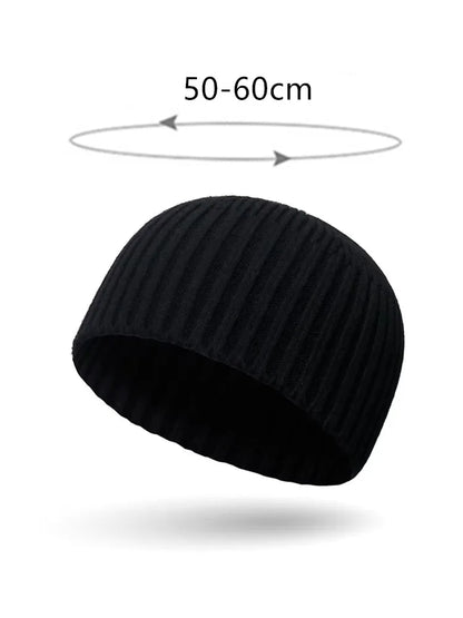 Ribbed Knit Beanie Hip-Hop Streetwear Warm Winter Hat