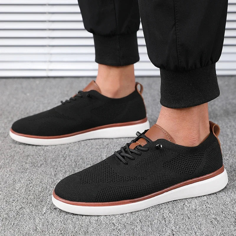 Men's Lightweight Knitted Shoes – Comfortable Everyday Walking Sneakers