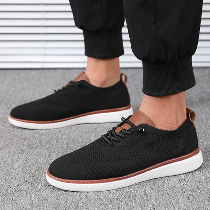 Men's Lightweight Knitted Shoes – Comfortable Everyday Walking Sneakers