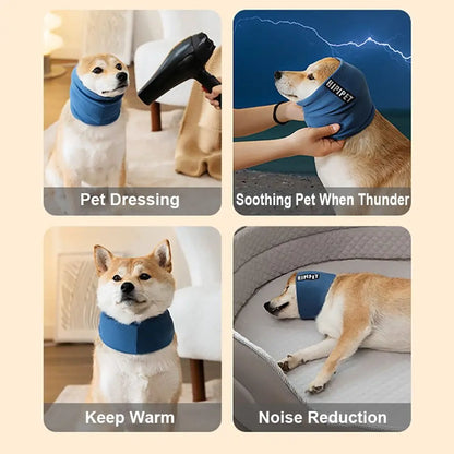 Dog Ear Cover Hood – Soft Warm Pet Grooming Ear Protection