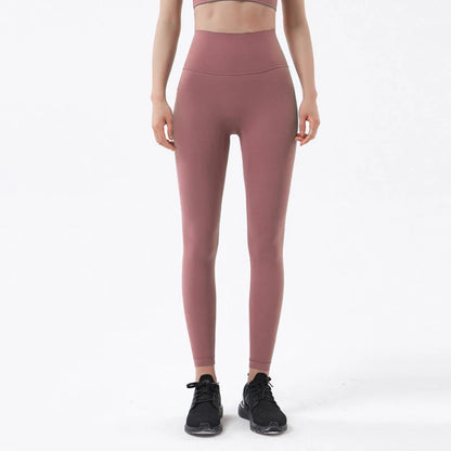 Women's Nylon Yoga Pants – Gym Leggings with Elastic Waist