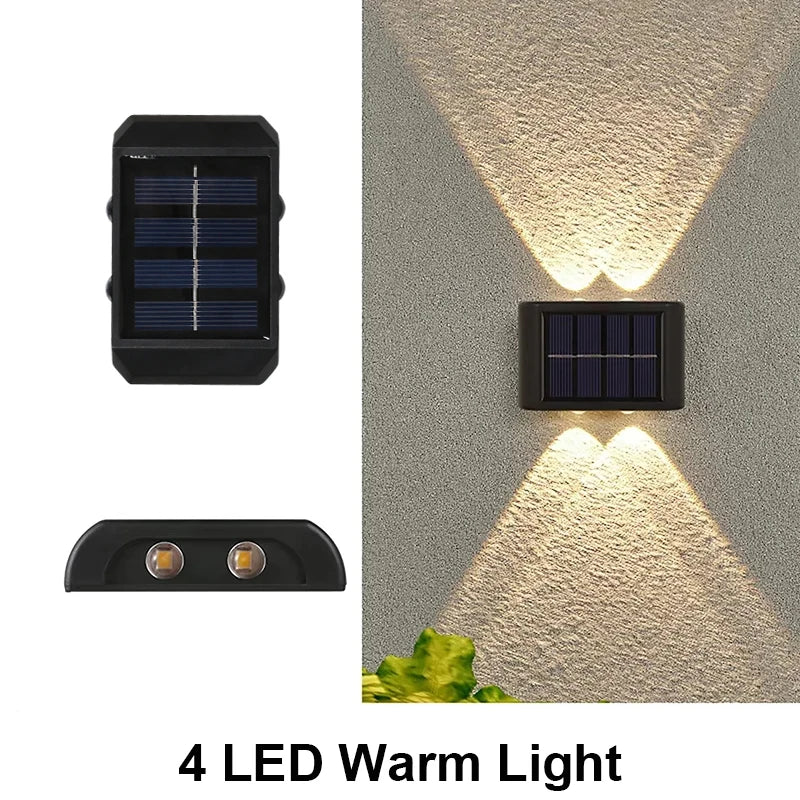 Solar Wall Light Outdoor Waterproof Led Garden Fence Lamp - Waterproof