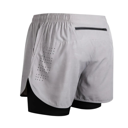 Men's Reflective Running Shorts – 2-in-1 Quick Dry Training Shorts