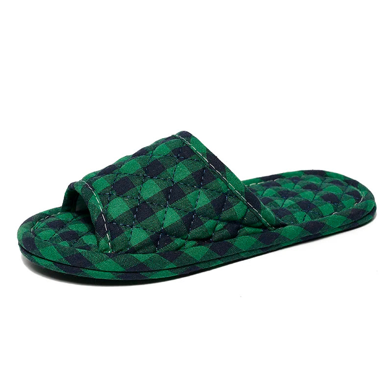 Women Slippers Lightweight Home Shoes Antislip Soft Indoor Fabric - Soft
