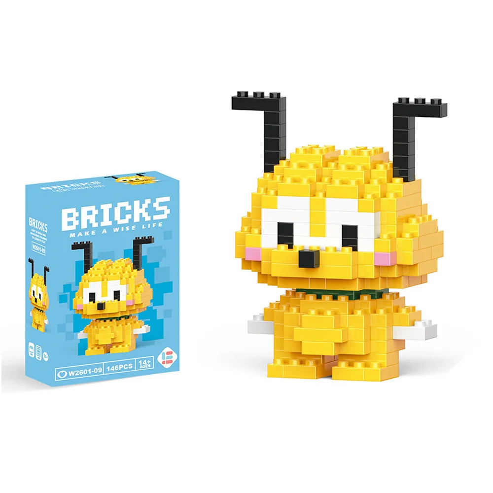 Disney Mini Building Blocks - Cute Character Micro Brick Figure Toy