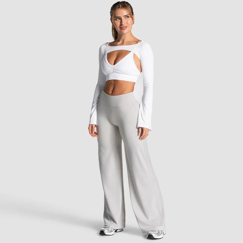 Scrunch Butt Wide Leg Pants - Women's Yoga & Gym Leggings