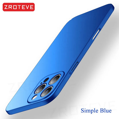 Iphone 17 16 17e 16e 15 14 13 12 Pro Max Zroteve Slim Matte Hard Pc Cover Iphone16 Plus Iphone15