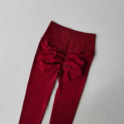 Seamless High-Waist Yoga Leggings – Scrunch Butt Lift Pants for Women