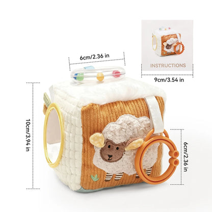 Montessori Baby Busy Box with Sensory Scarves & Cloth Toys