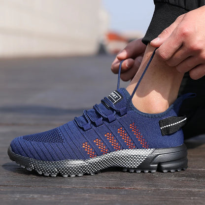 Men's Mesh Slip-On Sneakers – Lightweight Breathable Casual Shoes