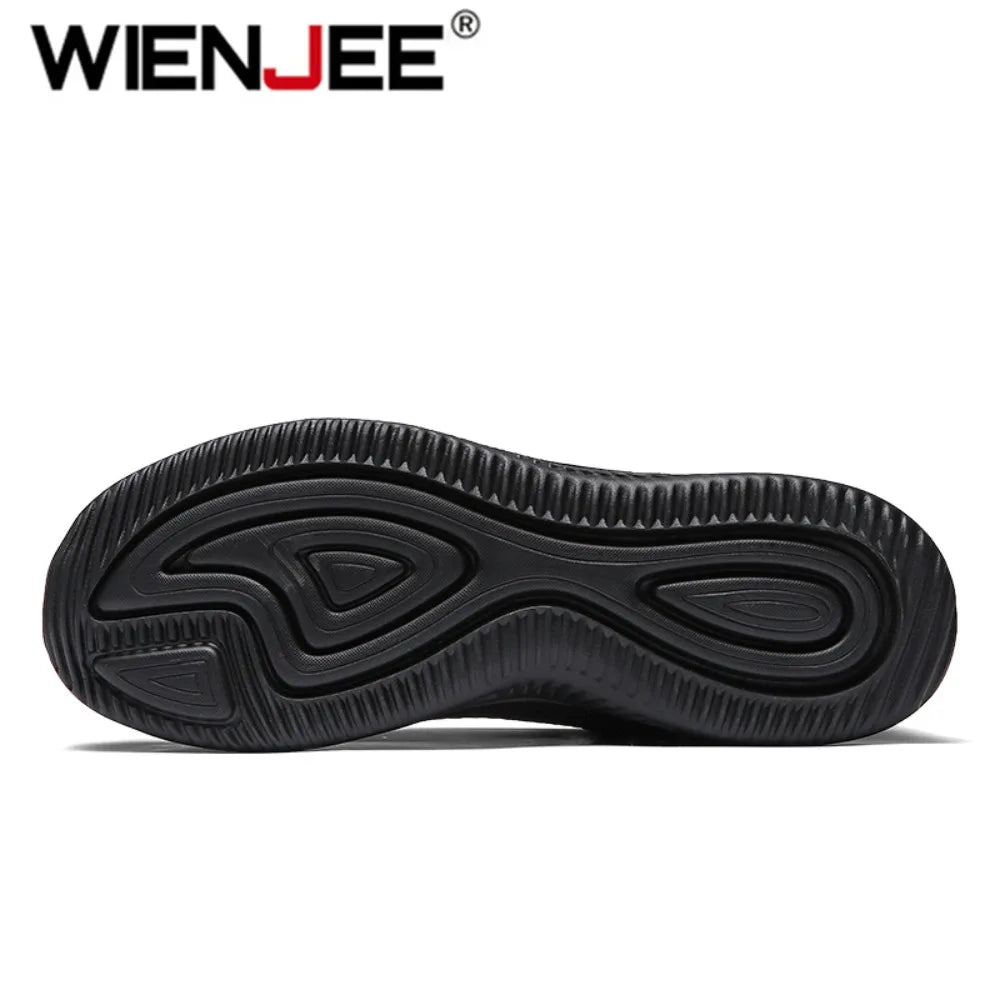 Men's Breathable Knit Sneakers – Lightweight Running & Walking Shoes