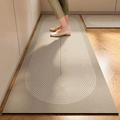Non-Slip Kitchen Floor Mat – Wabi-Sabi Absorbent Rug