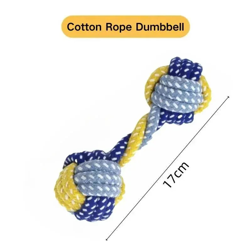 Dog Chew Toy – Plant-Dyed Cotton Rope, Teeth Cleaning
