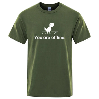 Funny Dinosaur Graphic T Shirt Cotton Blend Casual Tee