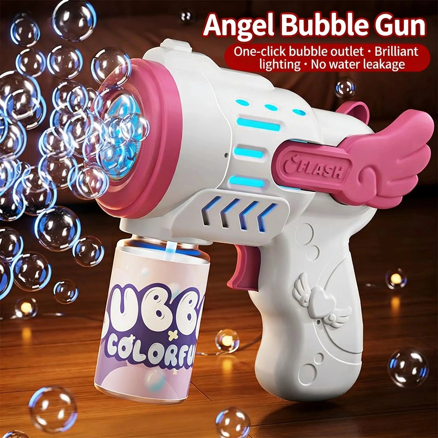 Automatic Bubble Gun Toy – Kids Outdoor Bubble Blower Machine