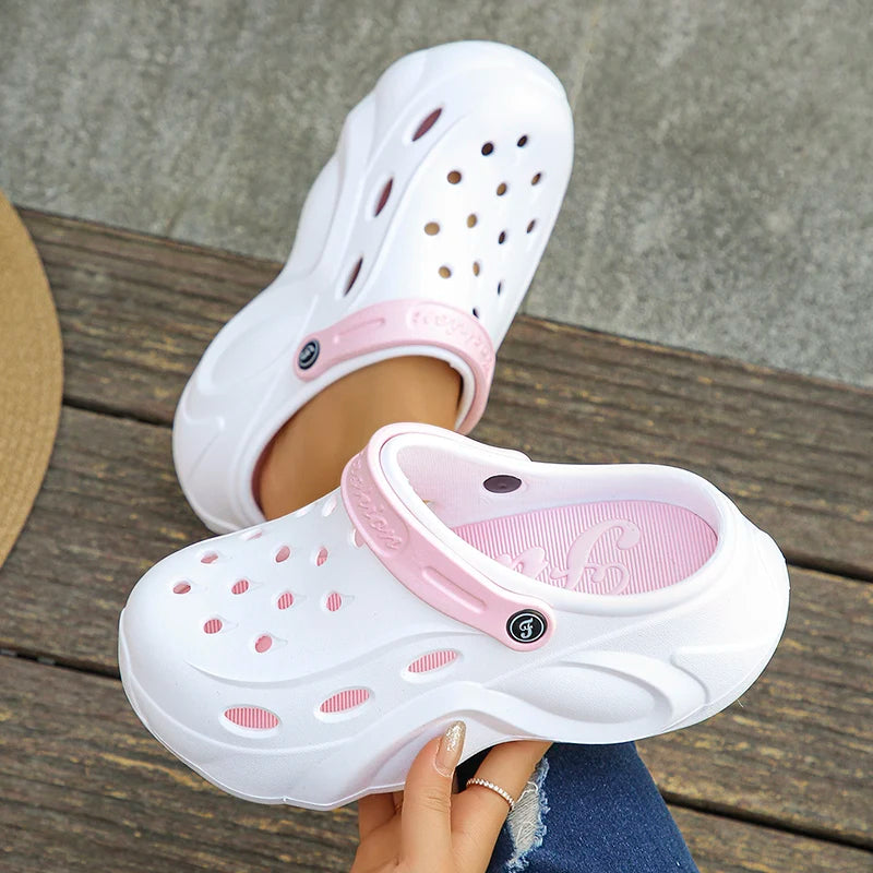 Chunky Platform Clogs for Women – Thick Sole Garden Beach Sandals