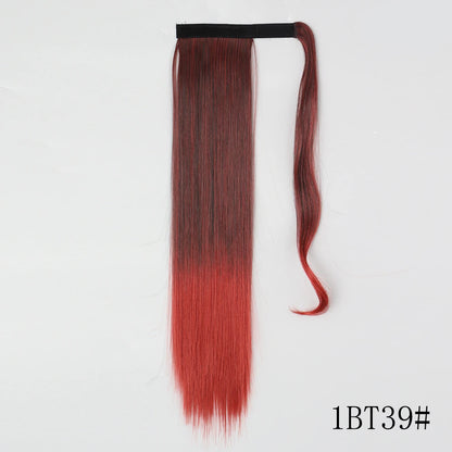 Wrap Around Ponytail Extension – Long Straight Synthetic Clip-In