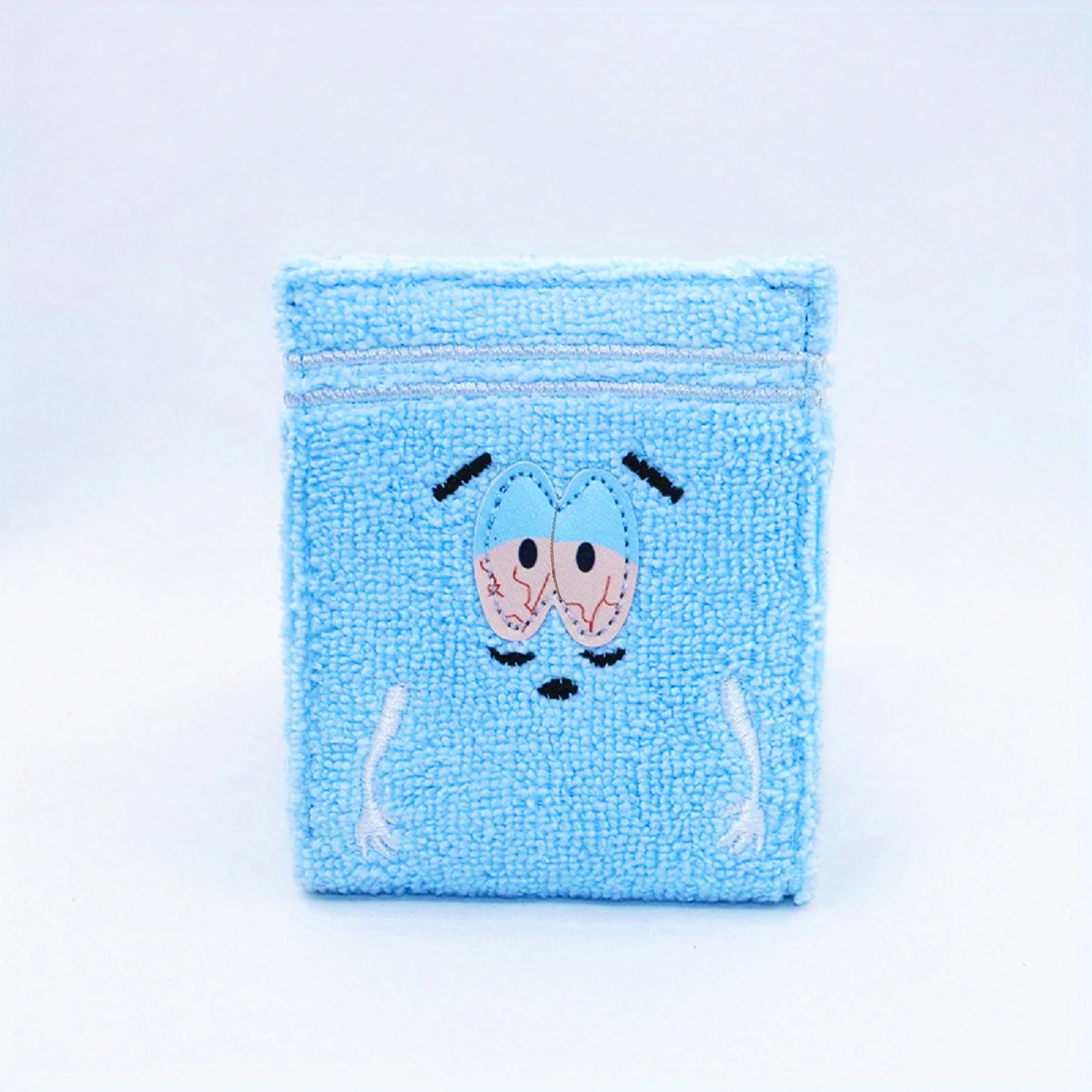 Anime Embroidered Card Holder Wallet – Cute Towel Cloth ID Wallet