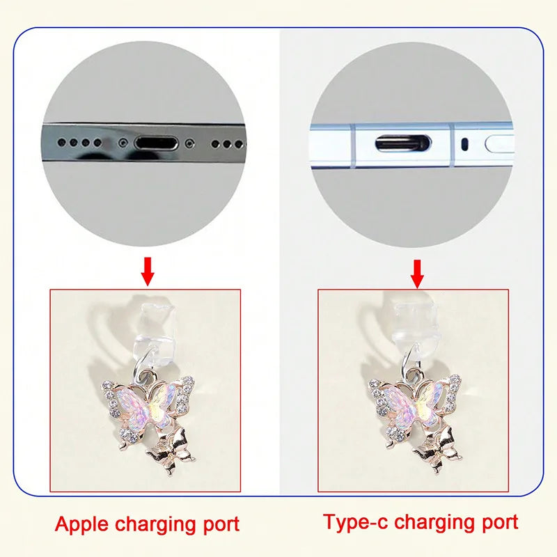Type-C Dust Plug Usb Charging Port Protector Silicone Anti-Dust Cover Cap Iphone Samsung Huawei