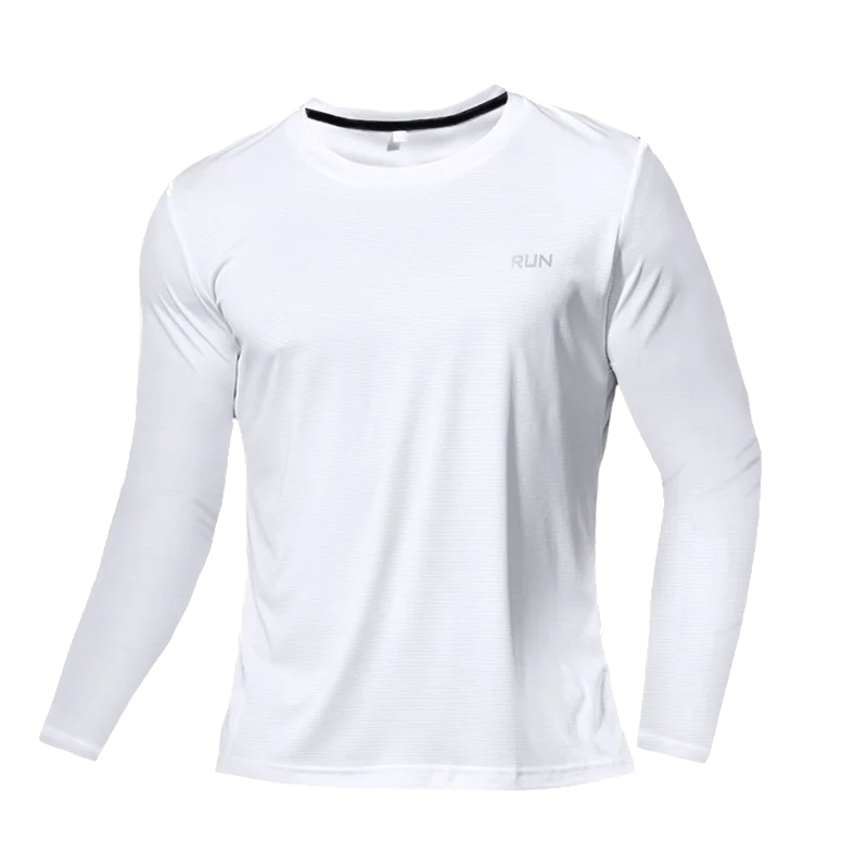 Men's Long Sleeve Quick-Dry Running Shirt for Gym & Sports