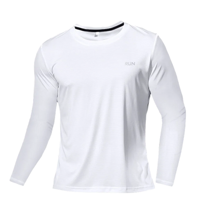 Men's Long Sleeve Quick-Dry Running Shirt for Gym & Sports