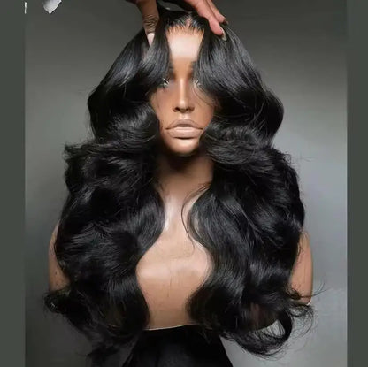 40 42 Inches Silky Smooth Natural Black Body Wave Virgin Lace Wig 16 13x6 Wide Hd Front 13x4 Daily