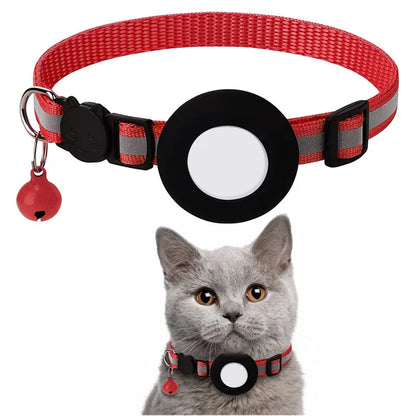 AirTag Pet Collar with GPS Holder – Adjustable Anti-Lost Collar for Cats & Puppies